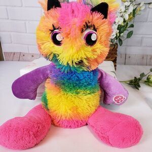 2016 Build A Bear Pink Tie Dye Monster Mixer Plush Stuffed Animal 17"